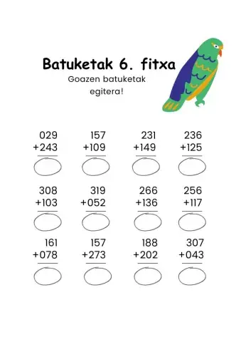Batuketak 6.fitxa