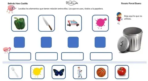 Asociaciones lógicas explicando porqué 1