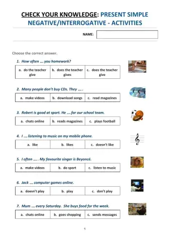 Present Simple negative-questions