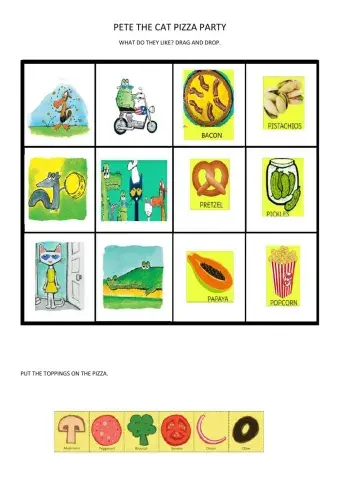 Pete the cat pizza party