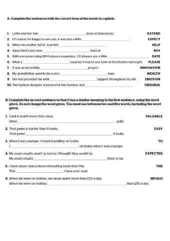 Full Blast B2 - Module 2 - Review