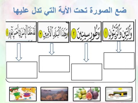 مطابقة سورة التين