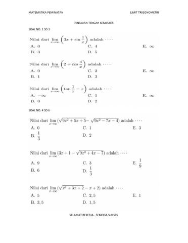 Penilaian Akhir Semester