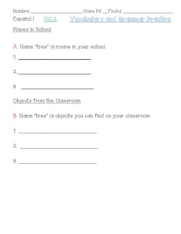 Práctica de las emociones, las preposiciones, verbos ser & estar