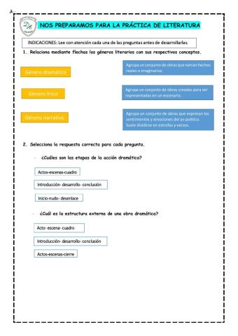 Repaso: El género dramático