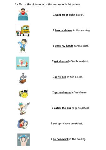 Routines in 1st persona