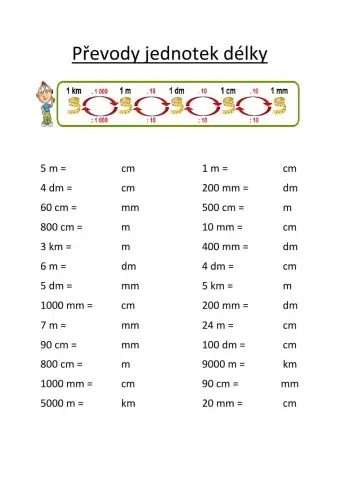Převod jednotek délky