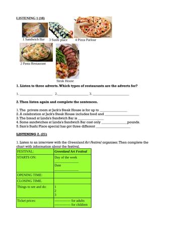 Listening comprehension