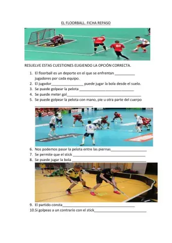 El floorball y sus reglas