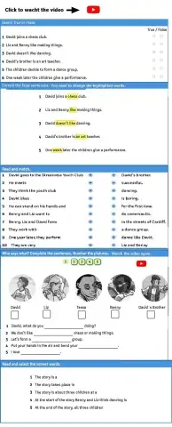 A talented boy video comprenhension tiger 6 unit 1