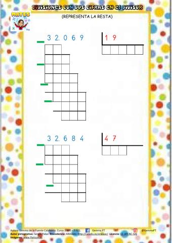 Divisiones con dos cifras en el divisor