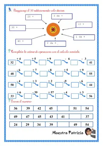 I numeri entro il 50
