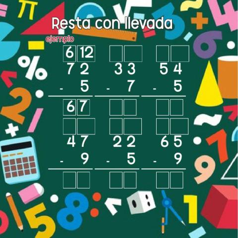 Restas con llevada