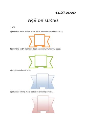 Fisa de lucru