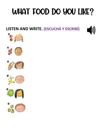 Fruit and vegetables