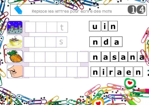 Loto lettres mobiles 14