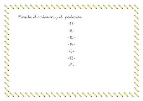 Anterior y posterior