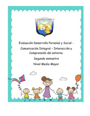 Evaluación desarrollo personal-Comunicación-Interacción y comp.