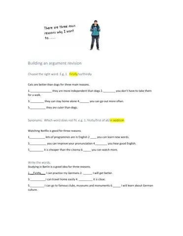 Building short arguments