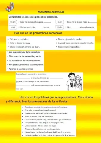 Pronombres personales