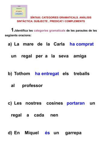 1-Categories gramaticals