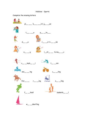 Hobbies - Sports