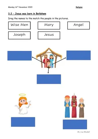 Jesus was born in Betlehem