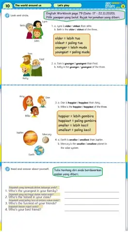 English Year 3 GetSmart Plus Module 10 Workbook page 79