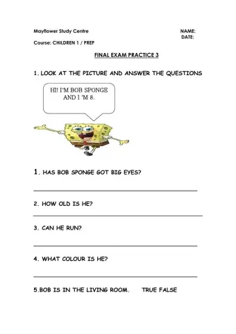 Sponge bob page 1