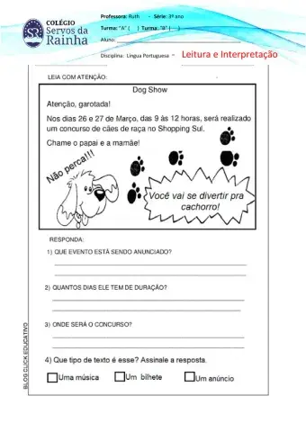 Leitura e Interpretação