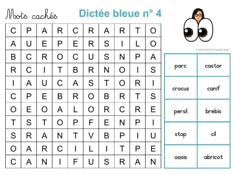 Dictée bleue 4