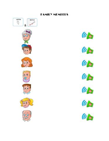 Family members - vocabulary