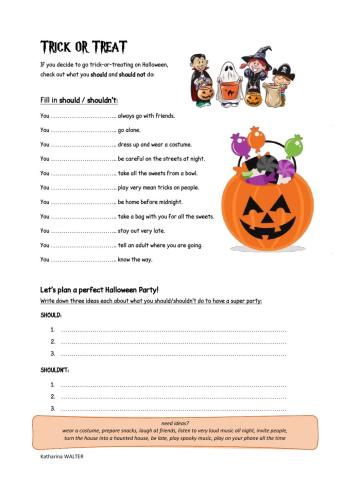 Halloween should & shouldn't's