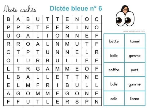 Dictée bleue 6