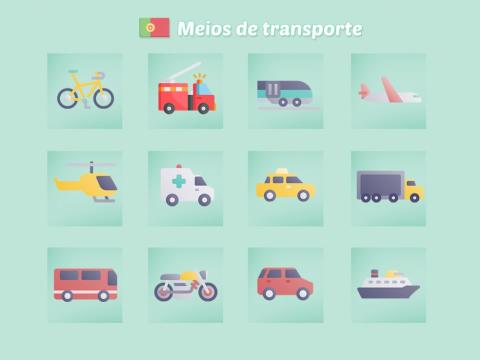 Revisión de los medios de transporte en portugués