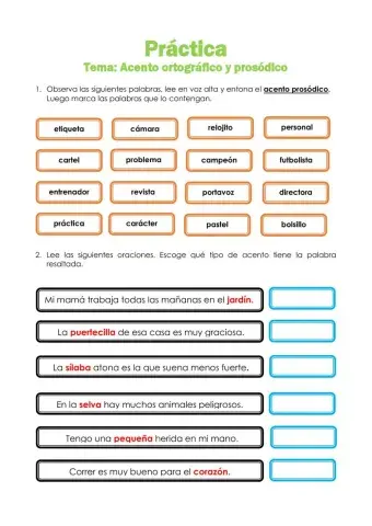 Acento prosódico y ortográfico