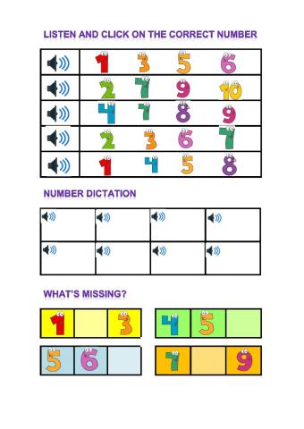 Numbers - exercises