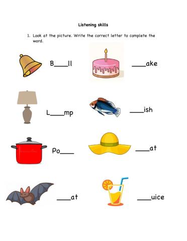 Final examen first term 1st grade 2