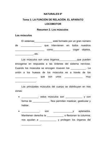 El aparato locomotor