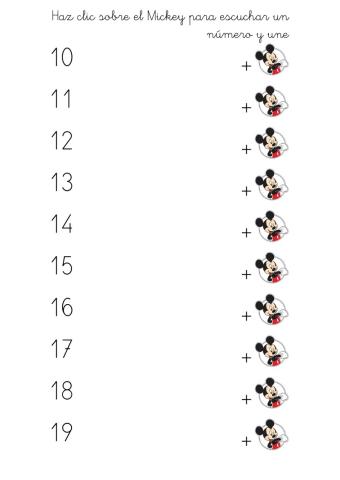 Numeracion del 10 al 19