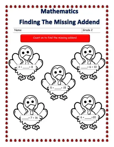 Finding the missing addend