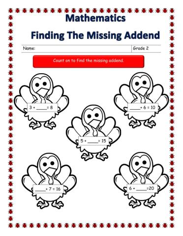 Finding the missing addend