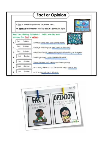 Fact and Opinion Accomodations