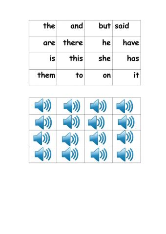 High Frequency words