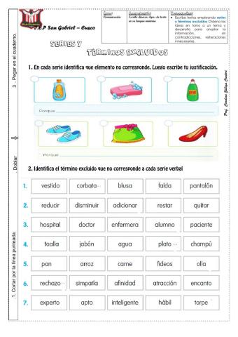 Series y término excluido