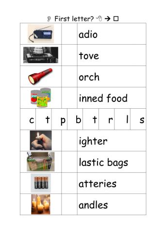 First Letter Cyclone