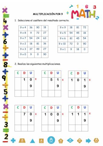 Multipliación por 9