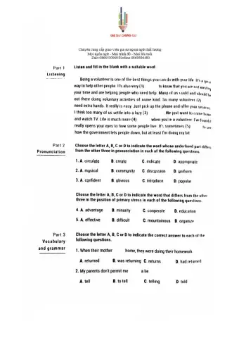 English 10 45' Test 12