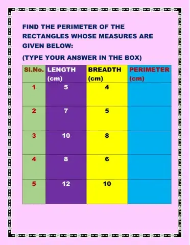 Perimeter of the rectangle
