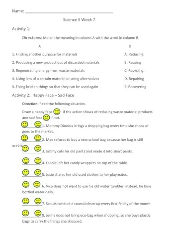 Science 5 LAS Q1 Week 7